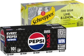 Pepsi%2C+Solo+or+Schweppes+Infused+Natural+Water+10x375mL+Selected+Varieties