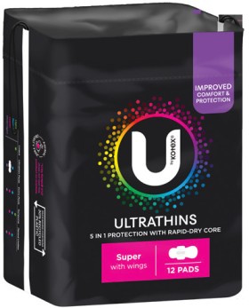 U+By+Kotex+Ultrathin+Pads+12%E2%80%9114+Pack+Selected+Varieties