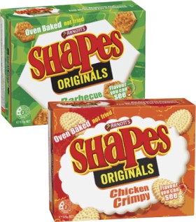 Arnotts-Shapes-Crackers-130g-190g on sale