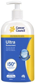 Cancer-Council-Ultra-Sunscreen-Pump-SPF50-500mL on sale