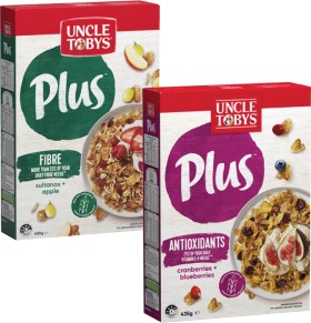 Uncle-Tobys-Plus-Cereal-410g-435g on sale