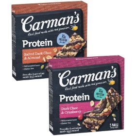 Carman%26rsquo%3Bs+Protein+Bars+150-200g+Pk+5