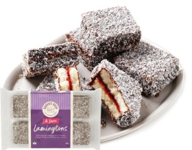 Baker%26rsquo%3Bs+Oven+Lamingtons+Cream+or+Jam+350g