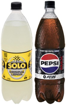 Pepsi+or+Solo+1.25+Litre+Selected+Varieties