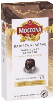 Moccona+Barista+Reserve+Coffee+Capsules+10+Pack+Selected+Varieties