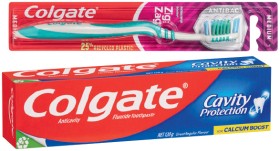 Colgate+Toothpaste+110-120g%2C+Zig+Zag+Toothbrush+1+Pack+or+Total+Dental+Tartar+Control+Floss+25m+Selected+Varieties