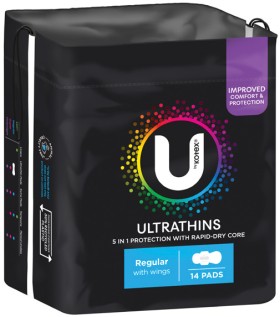 U+By+Kotex+Ultrathin+Pads+12-14+Pack+Selected+Varieties