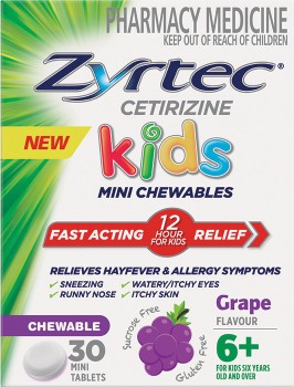 Zyrtec+Kid%26rsquo%3Bs+Grape+Chewable+Tablets+30+Pack%2A