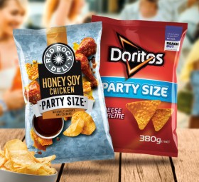 Doritos+Corn+Chips%2C+Smith%26%23039%3Bs+Crinkle+Cut+380g+or+Red+Rock+Deli+Chips+Party+Size+290g+Selected+Varieties