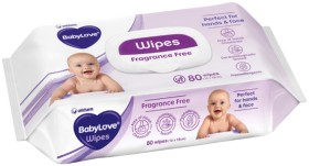 BabyLove+Fragrance+Free+Baby+Wipes+80+Pack