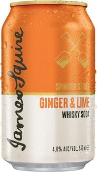 NEW+James+Squire+Ginger+and+Lime+Whisky+Cans+375mL