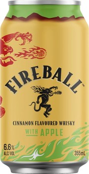 Fireball+Cinnamon+Whisky+With+Apple+Cans+355mL