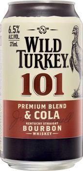 Wild+Turkey+101+Bourbon+%26amp%3B+Cola+Cans+10+Pack+375mL