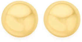 9ct-Gold-8mm-Ball-Stud-Earrings on sale