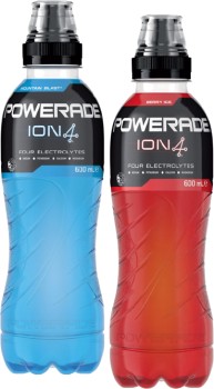 Powerade+or+Powerade+Active+Water+600mL+Selected+Varieties