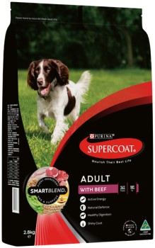 Supercoat+Smart+Blend+Dry+Dog+Food+2.6%E2%80%912.8kg+Selected+Varieties