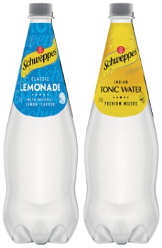 Schweppes+Soft+Drinks%2C+Mixers+or+Mineral+Water+1.1+Litre+Selected+Varieties