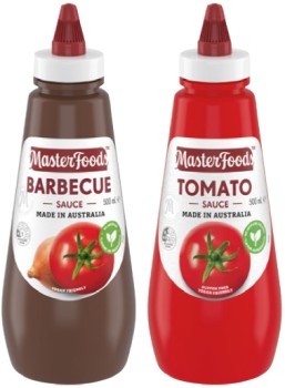 MasterFoods-Squeezy-Sauce-475500mL-Selected-Varieties on sale