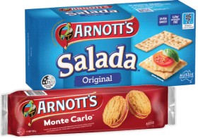 Arnott%26rsquo%3Bs+Salada+Crackers+250g%2C+Cream+Biscuits+200%E2%80%91250g%2C+Tina+Wafer+200g%2C+Hundreds+%26amp%3B+Thousands+200g+or+Tic+Toc+250g+Biscuits+Selected+Varieties