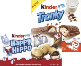 Kinder+Happy+Hippo+or+Tronky+Multipack+Biscuit+Bars+90g-103.5g