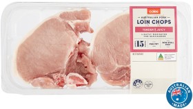 Coles+Australian+Pork+Loin+Chops+Lightly+Marinated+450g