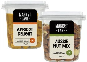 Market+Lane+Apricot+Delight+Tub+430g%2C+Natural+Nut+Mix+340g+or+Cranberry+Yoghurt+Nut+Mix+380g