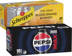 Pepsi%2C+Solo+or+Schweppes+Soft+Drink+or+Schweppes+Sparkling+Water+10x375mL