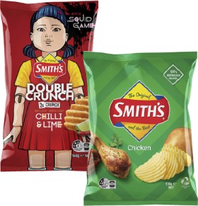 Smith%26%23039%3Bs+Crinkle+Cut+or+Double+Crunch+Potato+Chips+150g-170g