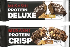 Musashi+Protein+Deluxe+or+Crisp+Bar+60g