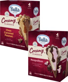 Bulla+Creamy+Classic+Ice+Cream+Cone+4+Pack+520mL