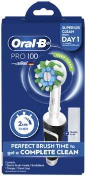 Oral+B+Pro+100+Electric+Toothbrush+1+Pack