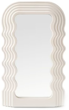 Wavy+Mirror+-+White