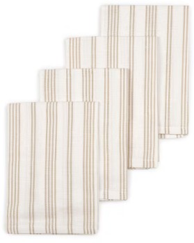 4+Pack+Sand+Stripe+Napkins