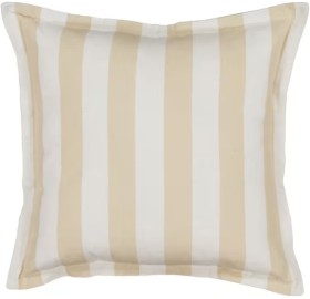 50cm+Stripe+Cushion+-+Natural