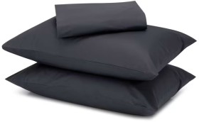 500-Thread-Count-Australian-Grown-Cotton-Sheet-Set-Queen-Bed-Anthracite on sale