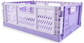 15L+Collapsible+Crate+-+Medium%2C+Lilac