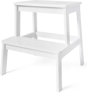 Panelled+Step+Stool+-+White