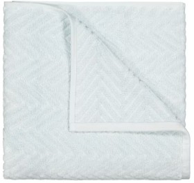 Chevron+Cotton+Bath+Towel+-+Blue