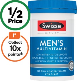 Swisse+Ultivite+Men%26%23039%3Bs+Multivitamin+Tablets+Pk+100%5E