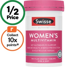 Swisse-Ultivite-Womens-Multivitamin-Tablets-Pk-100 on sale