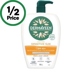 Dermaveen+Sensitive+Sun+SPF50%2B+Face+%26amp%3B+Body+Cream+500g%23