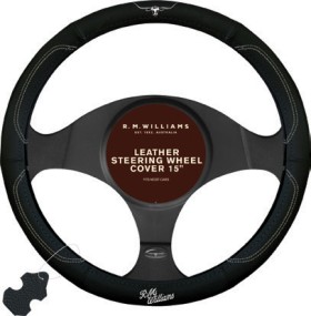 R.M.Williams+Leather+Steering+Wheel+Cover