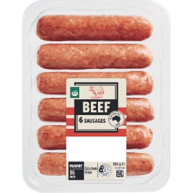 Woolworths+Beef%2C+Lamb%2C+Pork+or+Chicken+Sausage+Varieties+505g+Pk+6