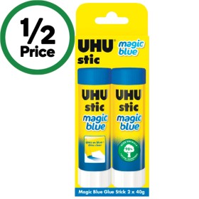 UHU+Blue+Stic+40g+Pk+2