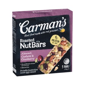 Carman%26rsquo%3Bs+Nut+Bars+160-175g+Pk+5