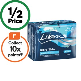 Libra+Ultra+Thin+Regular+Pads+Pk+6-16