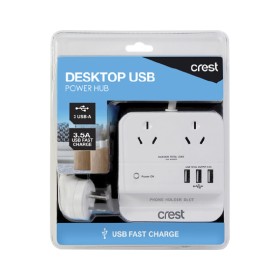 Crest+Power+Hub+2+Socket+3+USB