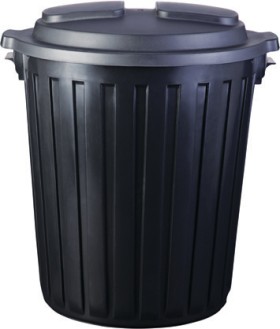 Queen-Rubbish-Bin-Black-75-Litre on sale