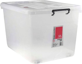 Box+Sweden+Clear+Storage+Tub+with+Lid+52+Litre