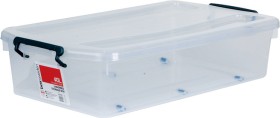 Box+Sweden+Clear+Storage+Tub+with+Lid+Underbed+40+Litre